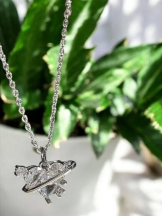 NEW Pink Heart Pendant Necklace - Picture 5 of 6